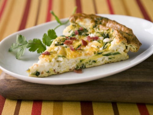 Frittata ar kartupeļiem un cukini 